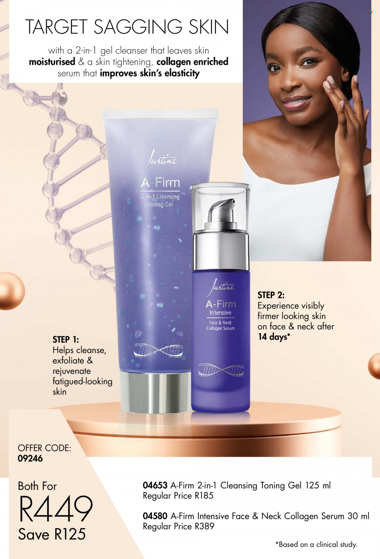 thumbnail - Justine catalogue  - 07/07/2022 - 31/07/2022 - Sales products - cleanser, serum. Page 8.