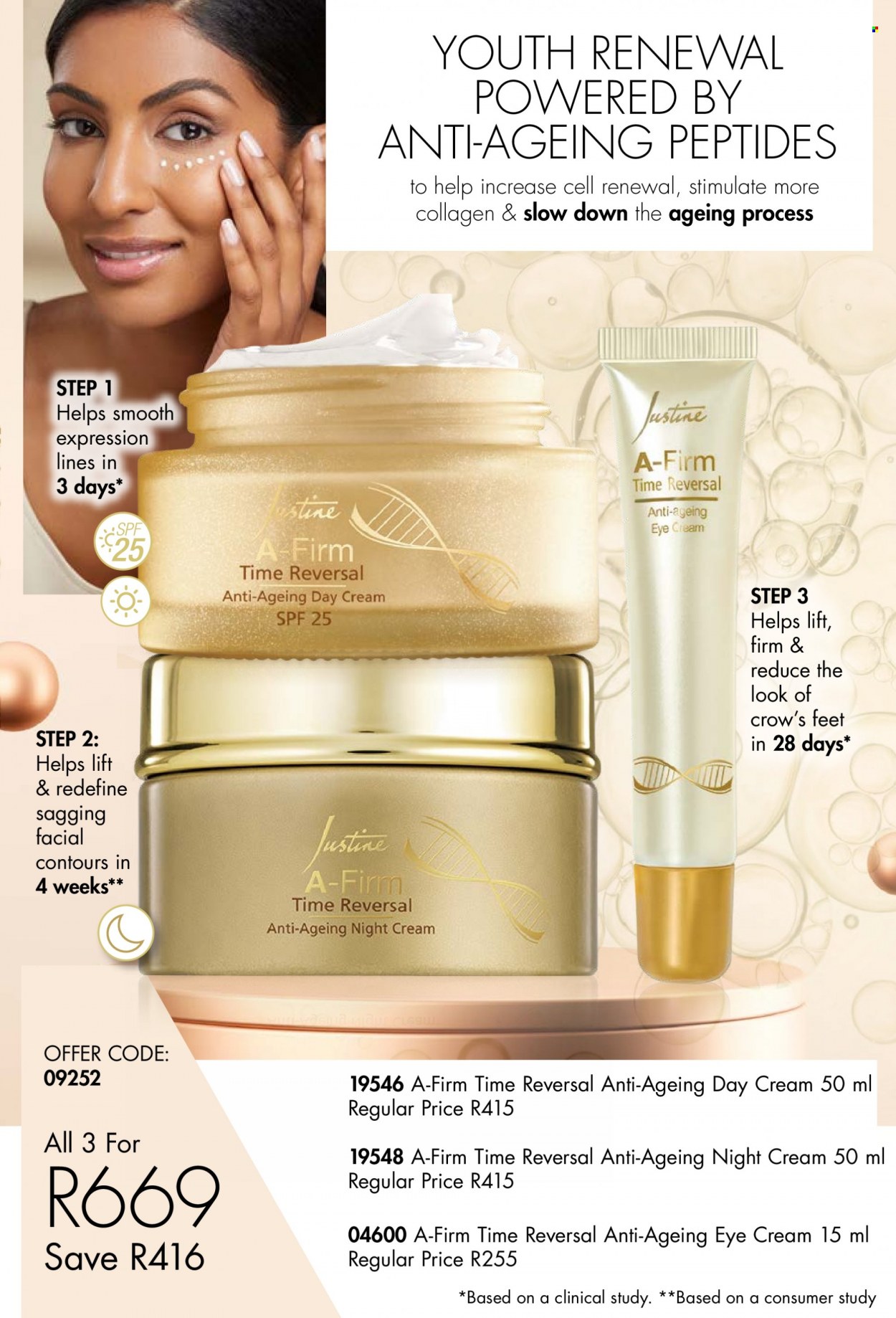 thumbnail - Justine catalogue  - 07/07/2022 - 31/07/2022 - Sales products - day cream, night cream, eye cream. Page 13.