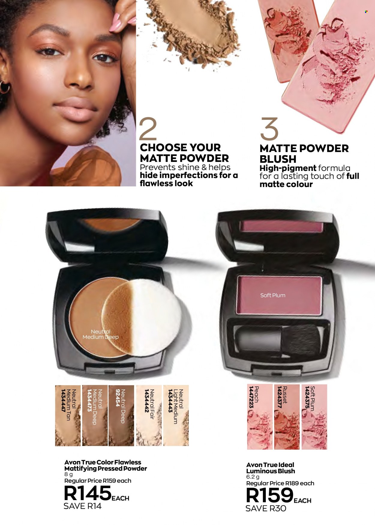 Avon catalogue  - 01/05/2022 - 31/05/2022 - Sales products - Avon, True Color, powder blush, face powder. Page 83.