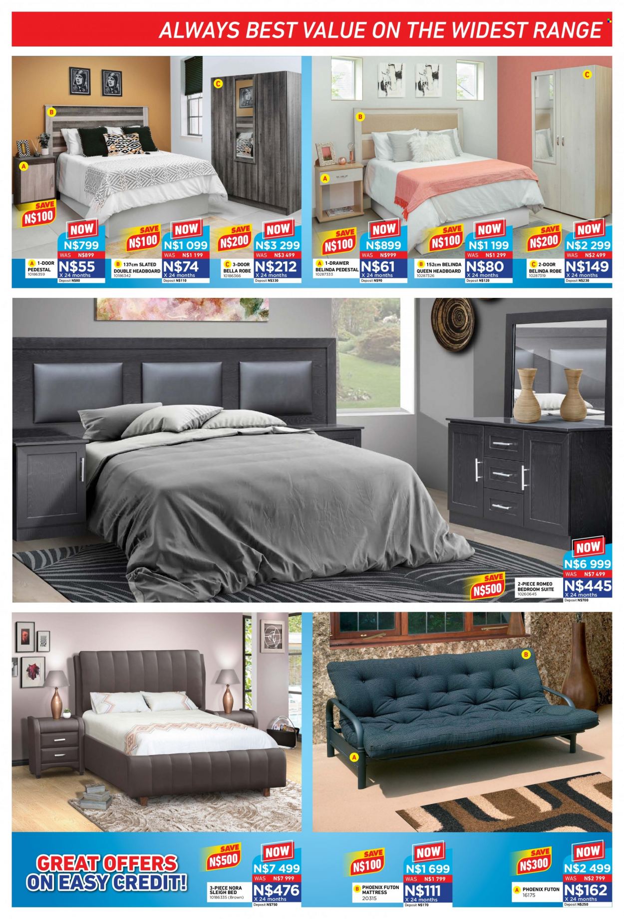 Furnmart catalogue  - 11/07/2022 - 13/08/2022 - Sales products - bedroom suite, bed, headboard, mattress. Page 3.